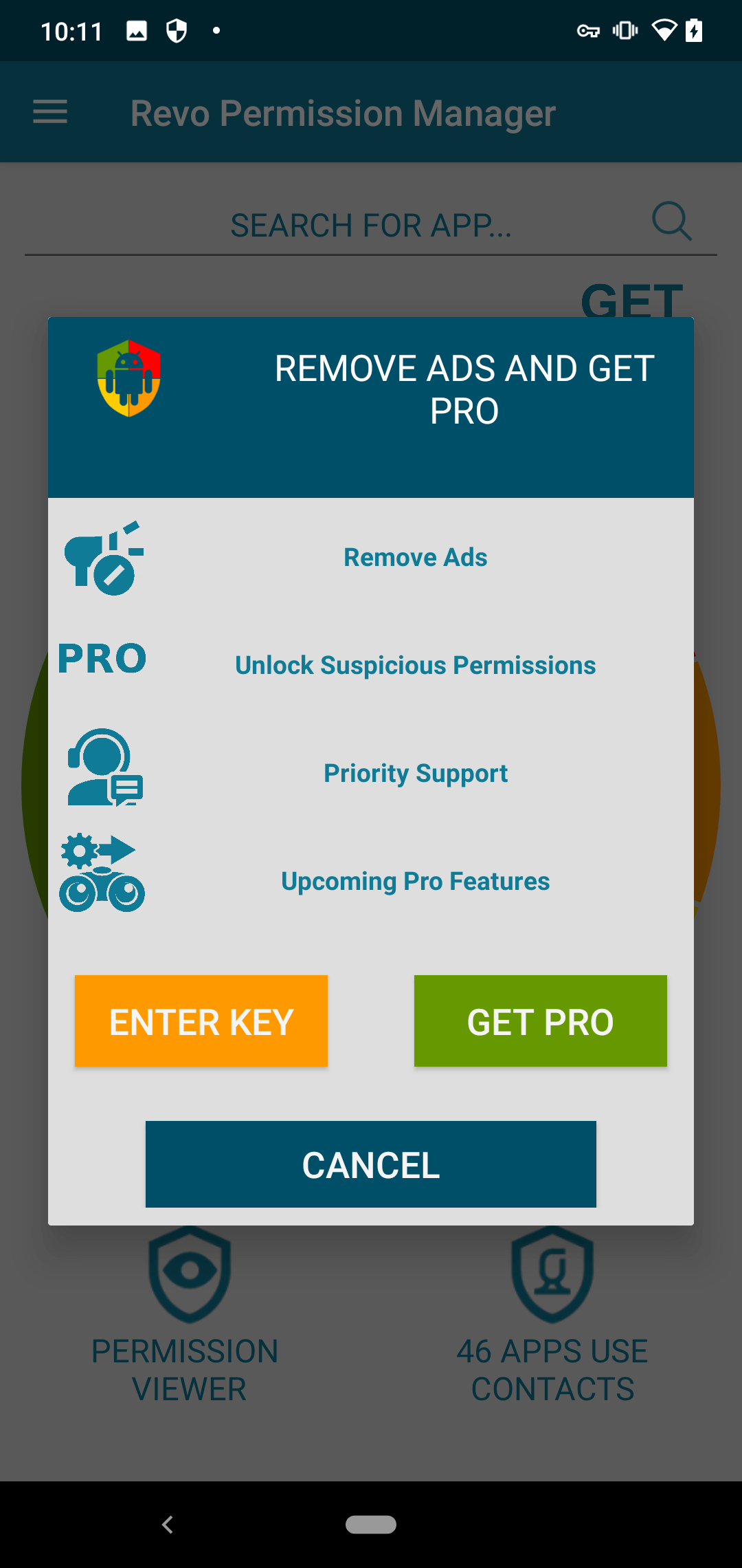 remove ads screen