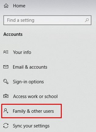 Family and Other users