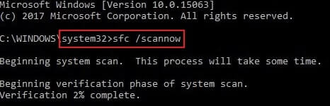 scannow command