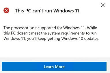 this pc can't run windows 11 usb