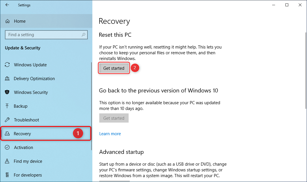 windows 10 start menu keeps resetting