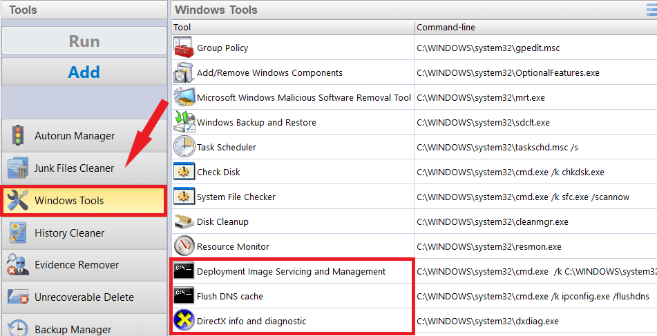 Windows Tools