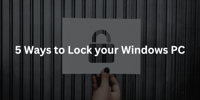lock Windows PC