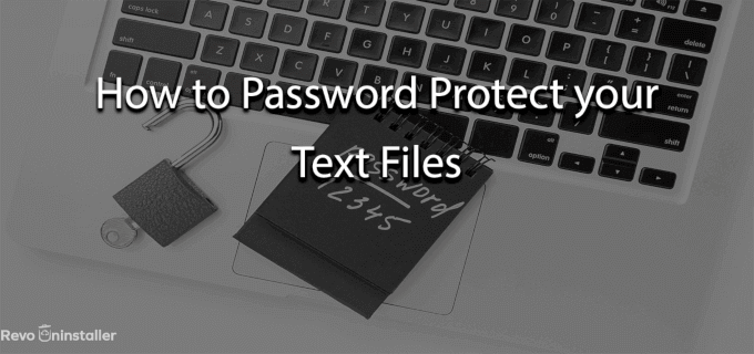 How to Password protect a text file